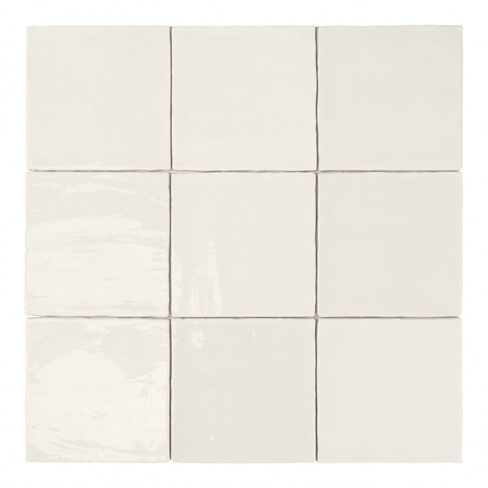 Tabarca Blanco Gloss wall tile 15x15cm-Ceramic wall tile-Dune Ceramica-tile.co.uk