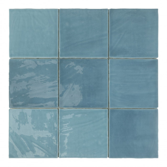 Sample 15x15cm Tabarca Cielo Gloss wall tile-sample-sample-tile.co.uk