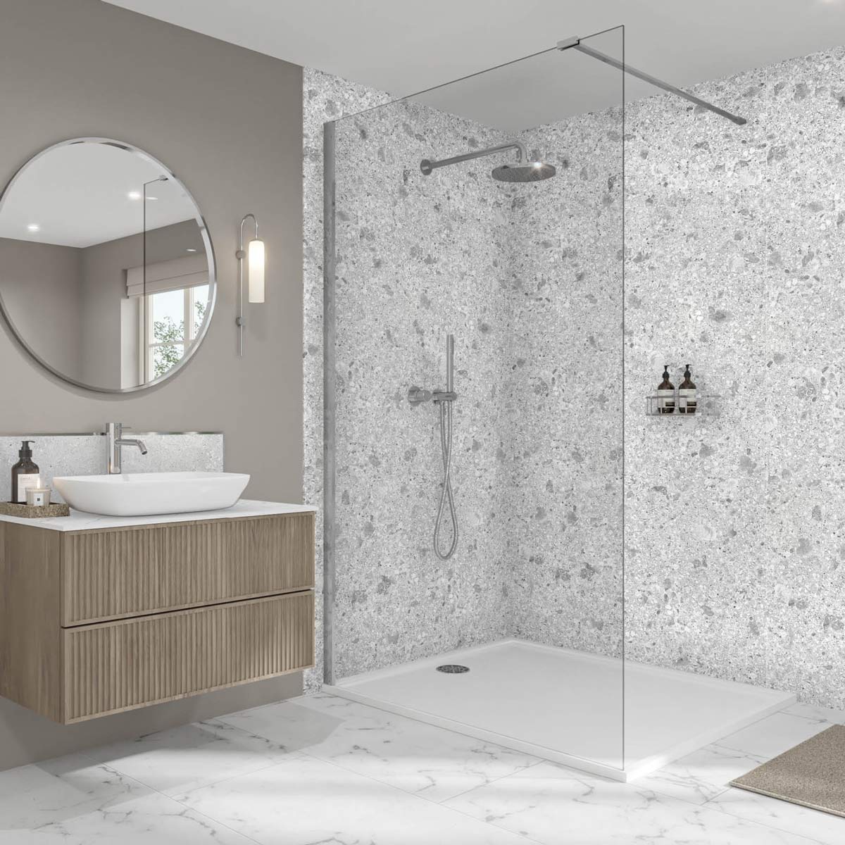Image of Terrazzo Nauge Elite Wall Panel-Wall panel-Wetwall-Tile.co.uk