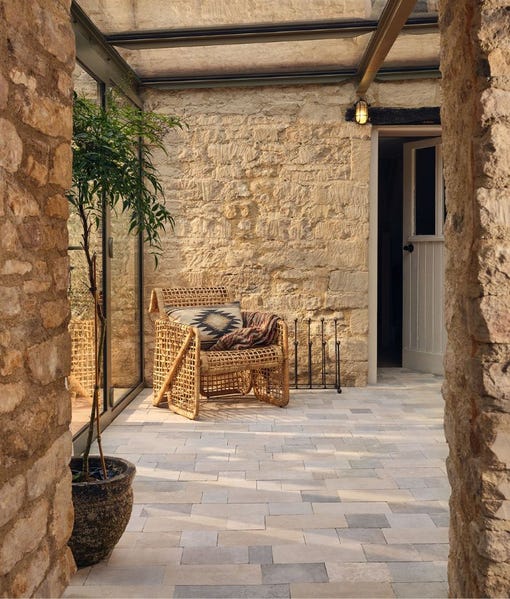 Image of Castilan Limestone Cobbles Tumbled 15 x Random x 1.8cm-Ca Pietra-Tile.co.uk
