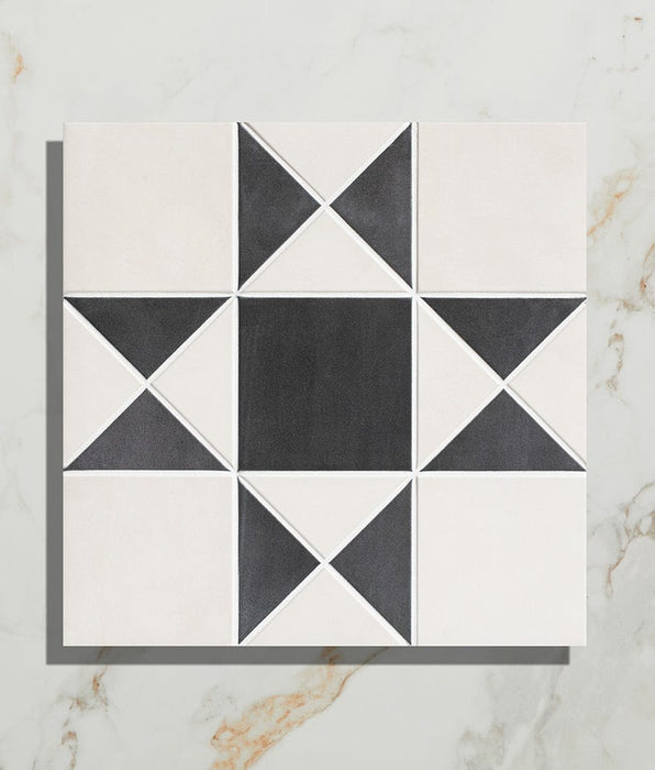 Victorian Style™ Porcelain Finchley Pattern Cotton White - Full Tile Sample - Delivered separately by Ca Pietra-sample-sample-Tile.co.uk