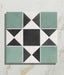 Victorian Style™ Porcelain Finchley Pattern Forest Green - Free Swatch Sample - Delivered separately by Ca Pietra-sample-sample-Tile.co.uk