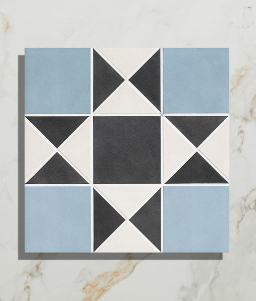 Victorian Style™ Porcelain Finchley Pattern Sky Blue - Free Swatch Sample - Delivered separately by Ca Pietra-sample-sample-Tile.co.uk