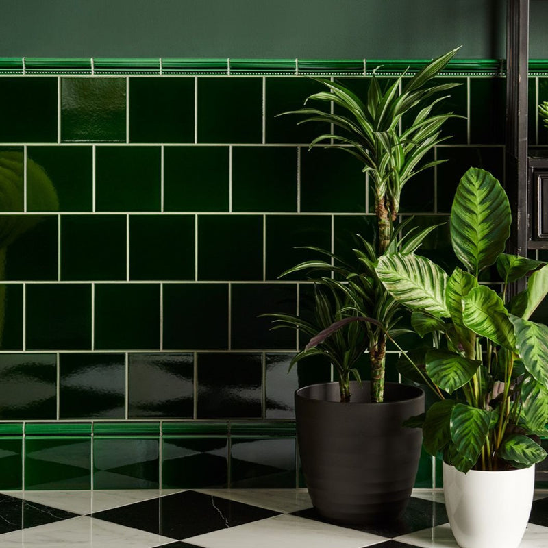 Image of Paid Sample - Victorian Green Skirting Tile - Delivered separately by Original Style-sample-sample-Tile.co.uk