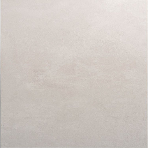 Solid white/light grey coloured square tile