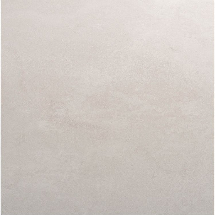 Solid white/light grey coloured square tile