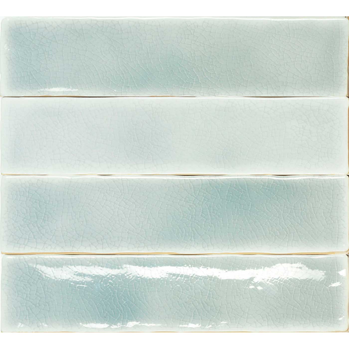 Image of Crackle Brick Aqua Tile 7.5x30cm-Ceramic wall tile-Estudio Ceramico-tile.co.uk