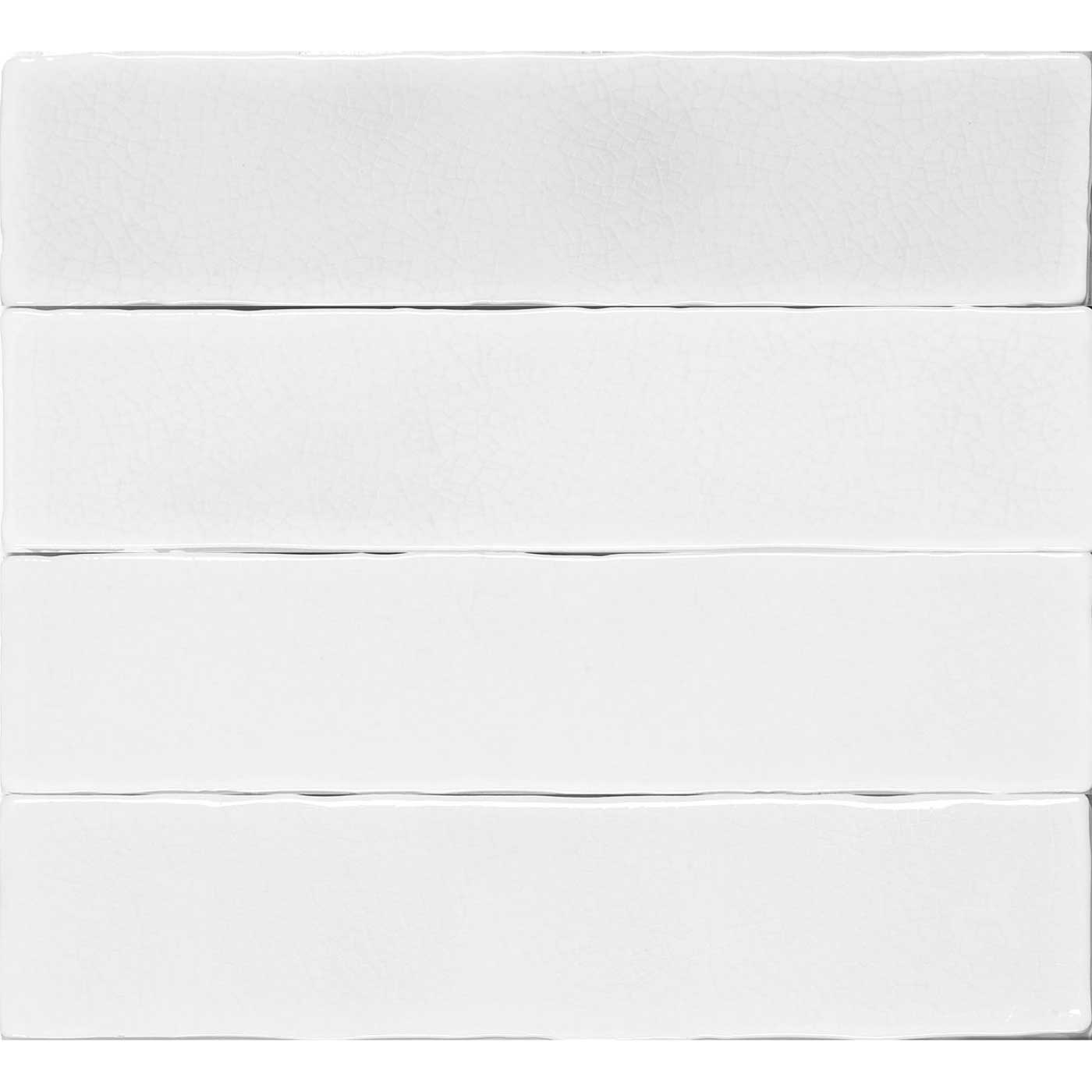 Image of Crackle Brick White Tile 7.5x30cm-Ceramic wall tile-Estudio Ceramico-tile.co.uk