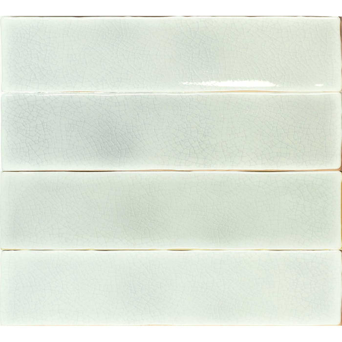 Crackle Brick Mint Tile 7.5x30cm-Ceramic wall tile-Estudio Ceramico-tile.co.uk