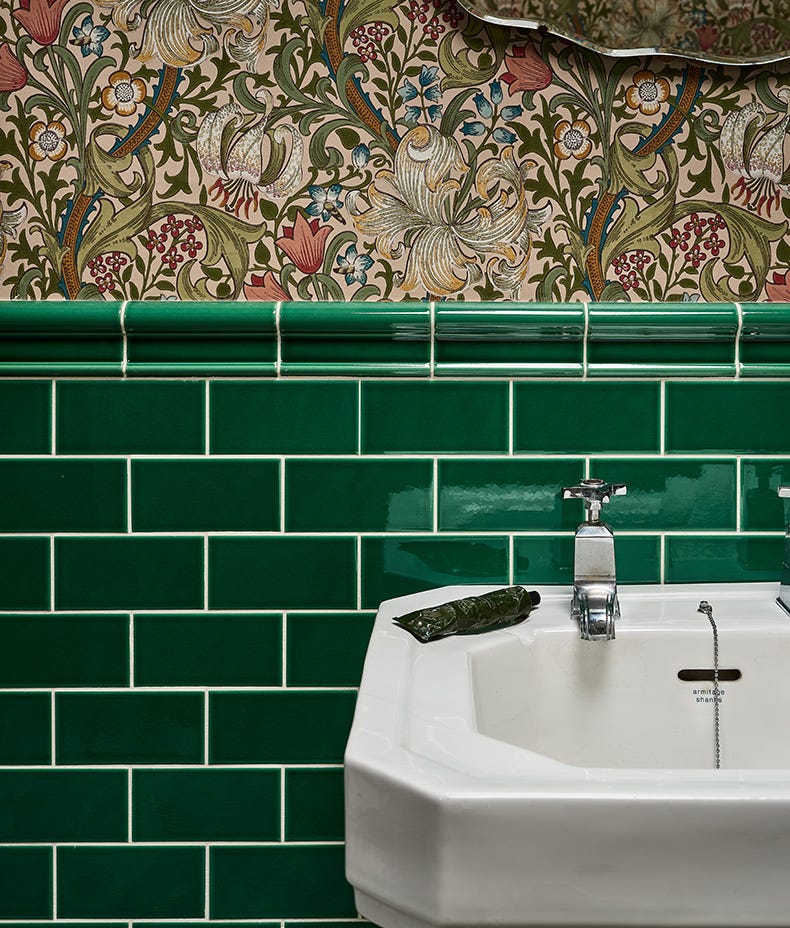 Image of Victorian Style Emerald Green Brick tile 7.5x15cm-Brick style tiles-Ca Pietra-Tile.co.uk