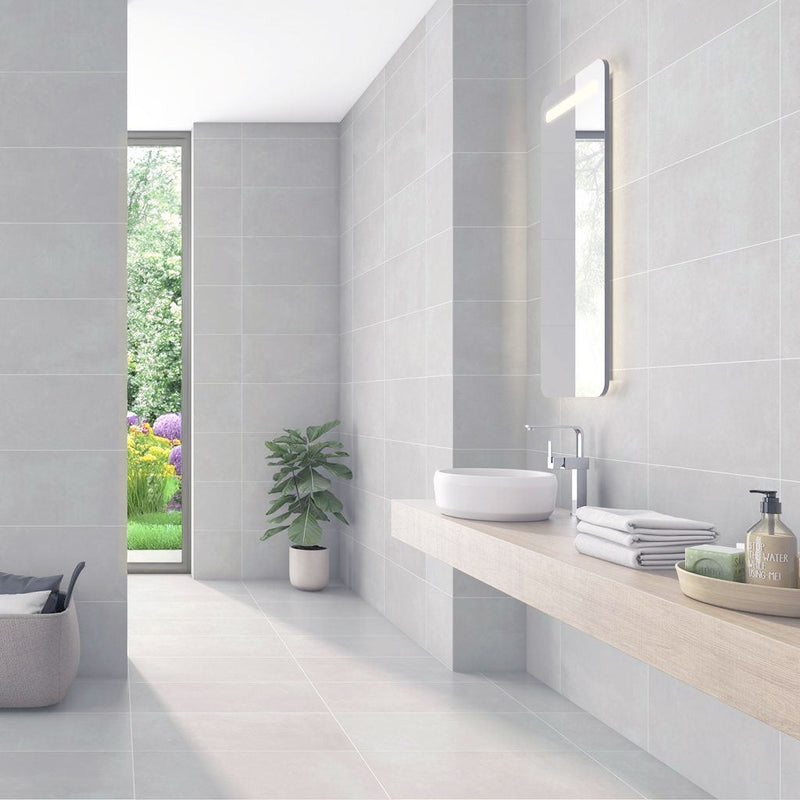 Image of Tivoli Snow Porcelain tile 60x60cm-Porcelain tile-Stile Ceramica-Tile.co.uk