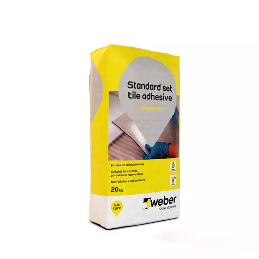 Weber weberset plus WHITE adhesive 20kg-Adhesive-Weber-tile.co.uk