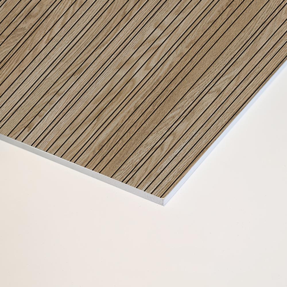 Image of Linear Oak Alloy Wall Panel-Wall panel-Wetwall-Tile.co.uk