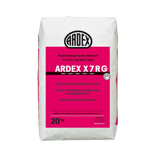 Ardex 20kg X7RG Flexible Rapid Set Grey Tile Adhesive-Adhesive-Ardex-tile.co.uk