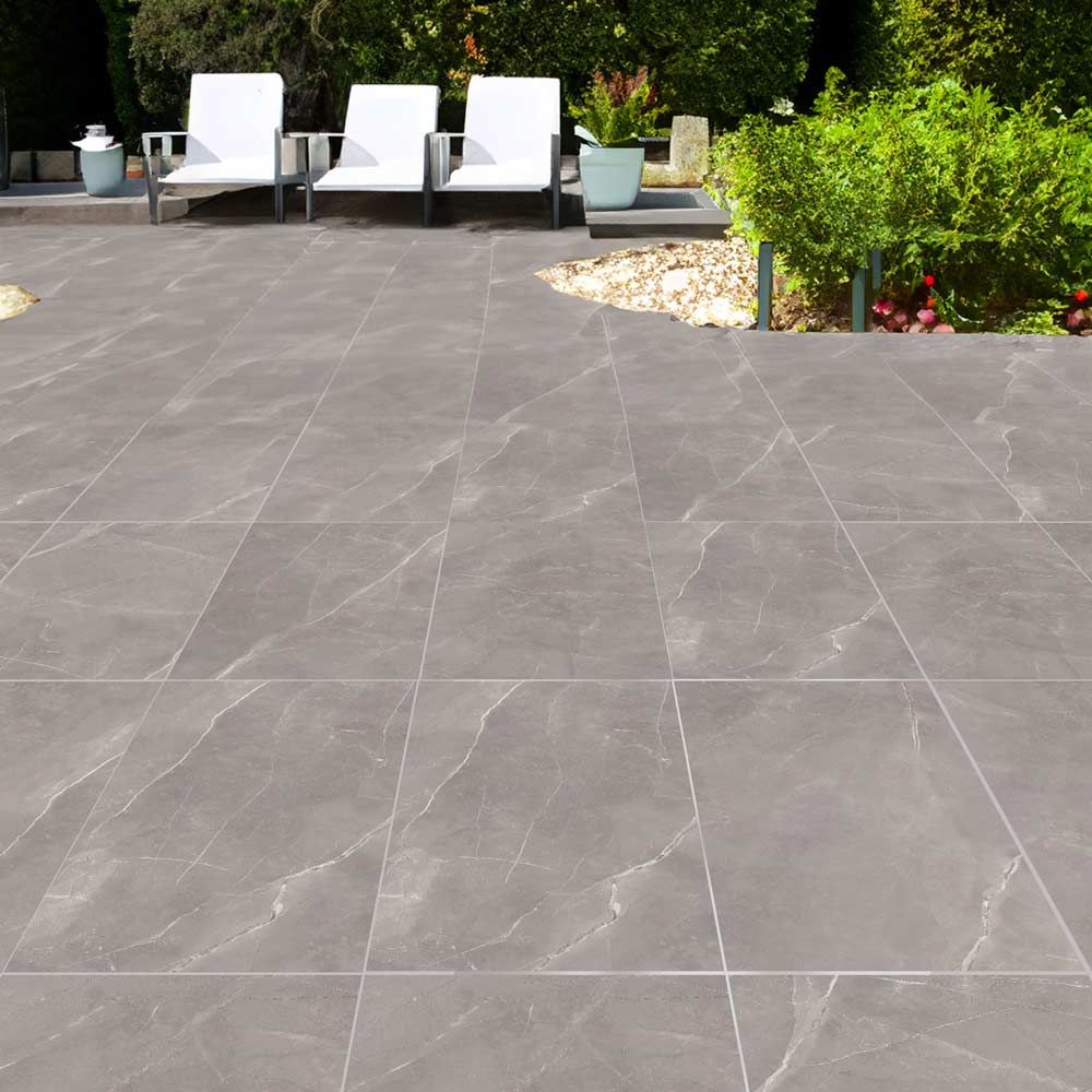 Image of York Grey Outdoor Porcelain tile 60x120cm-20mm Porcelain tile-Monumental Tiles-tile.co.uk