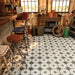 Star N Black Pattern Floor Tile 45x45cm-Pattern tile-Peronda-tile.co.uk