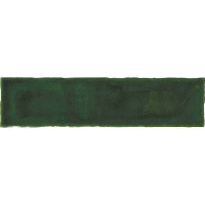 Sample 7.5x30cm Cottage green gloss tile-sample-sample-tile.co.uk