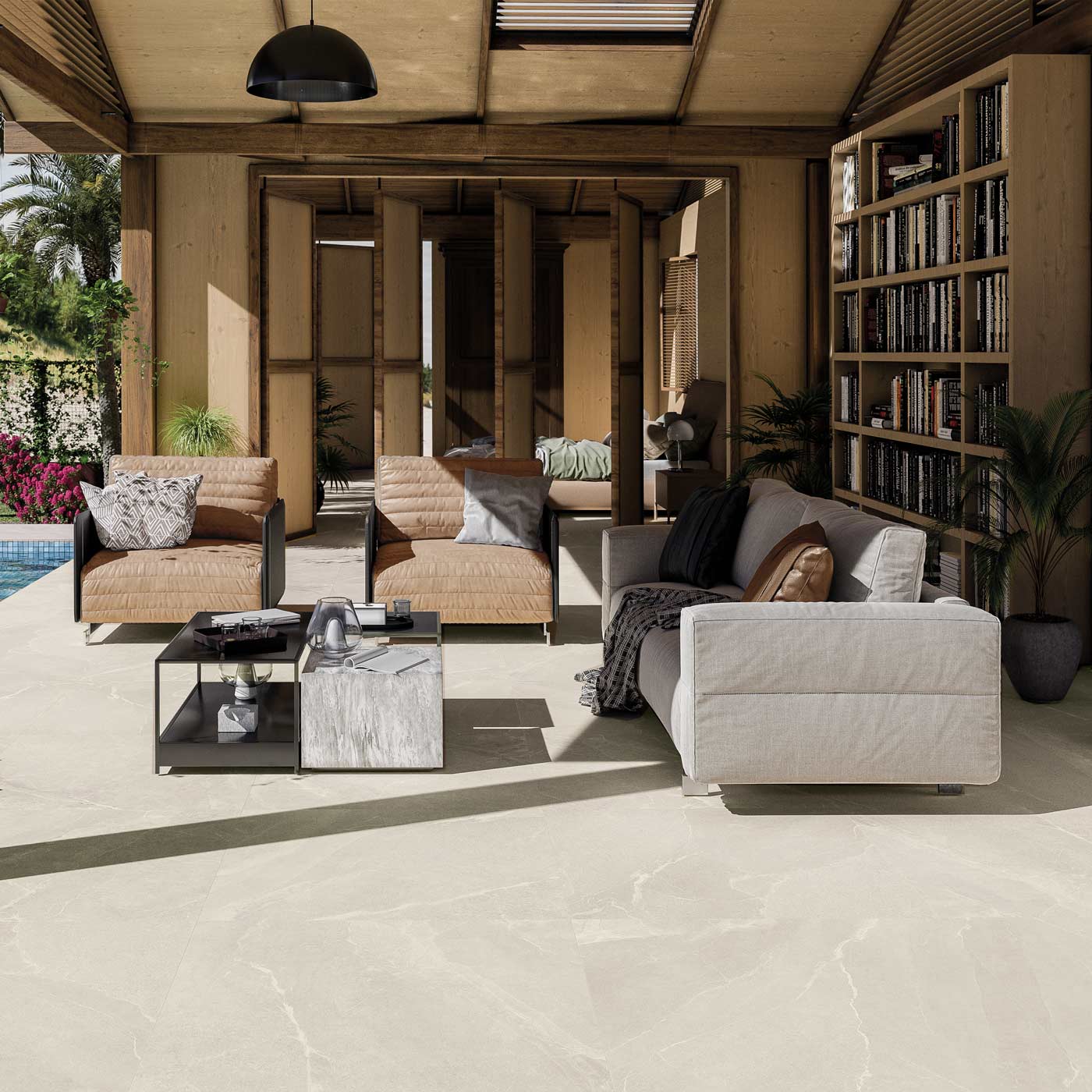 Image of Marseille White tile 100x100cm-Porcelain tile-Alaplana-tile.co.uk