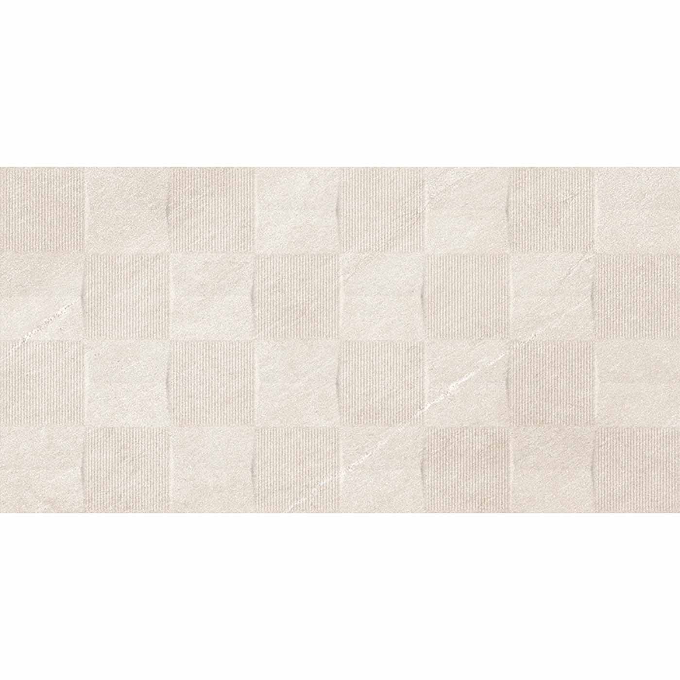 Image of Alps Cream Concept Decor wall tile 31x61cm-Ceramic wall tile-Keraben-tile.co.uk