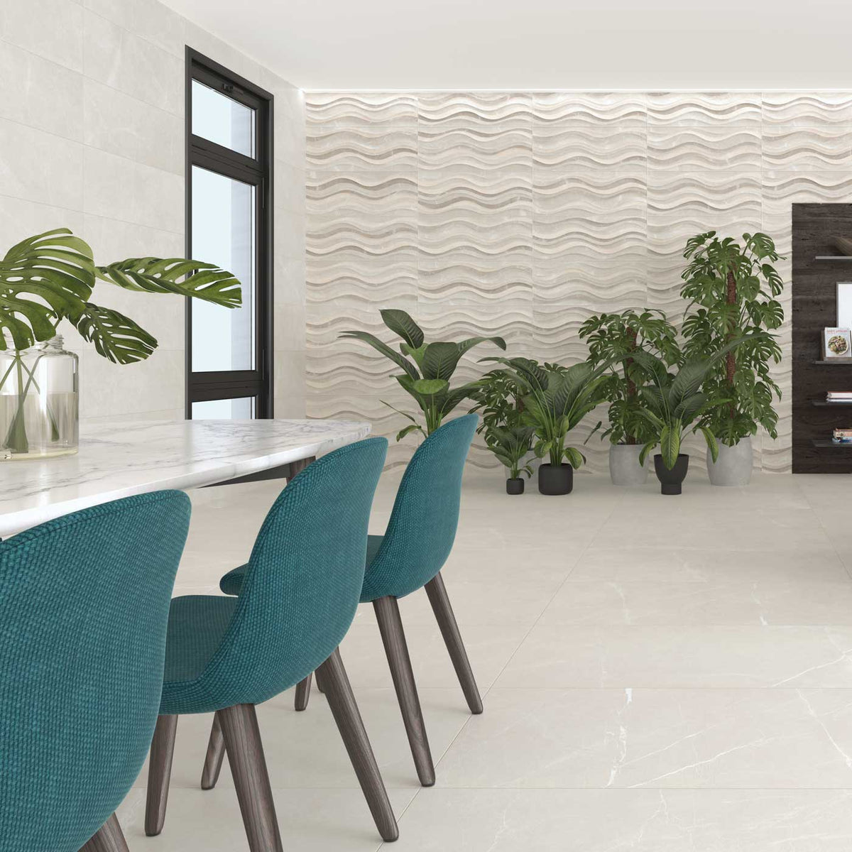 Peruvian Tile Pattern Peru Silver Matt Tile | 60x120cm — Tile.co.uk