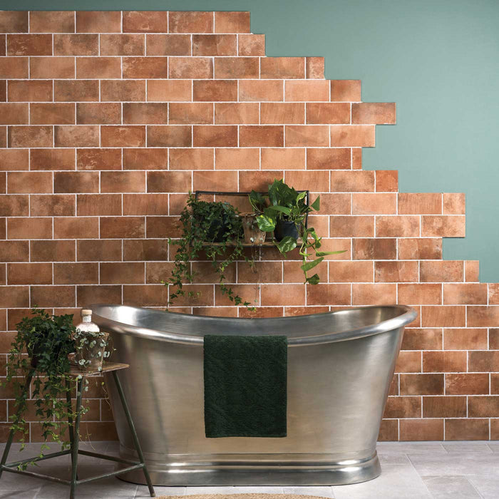 Brewhouse Brick tile 11x22.5cm-Porcelain tile-Ca Pietra-tile.co.uk