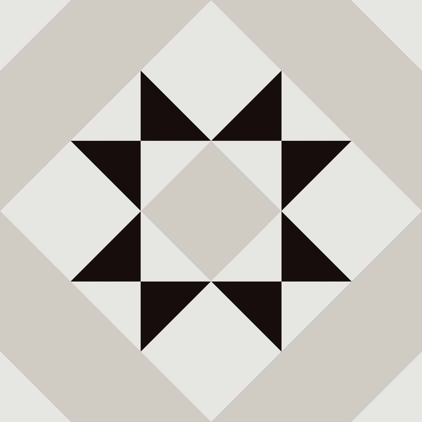 Image of Brompton Borough Pattern tile 20x20cm-Pattern tile-Ca Pietra-tile.co.uk
