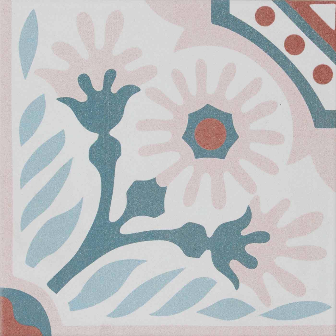 Image of Cabana Flamingo Tree Pattern tile 20x20cm-Pattern tile-Ca Pietra-tile.co.uk