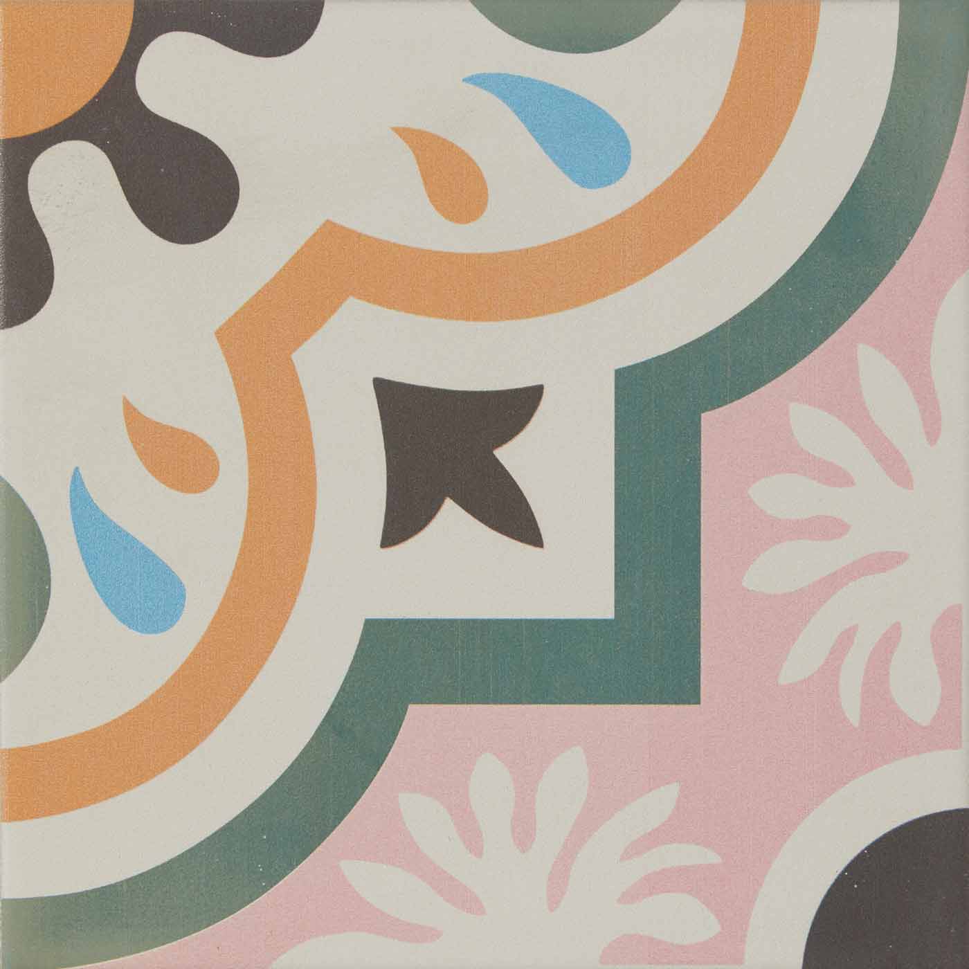 Image of Cabana New Orleans Pattern tile 20x20cm-Pattern tile-Ca Pietra-tile.co.uk