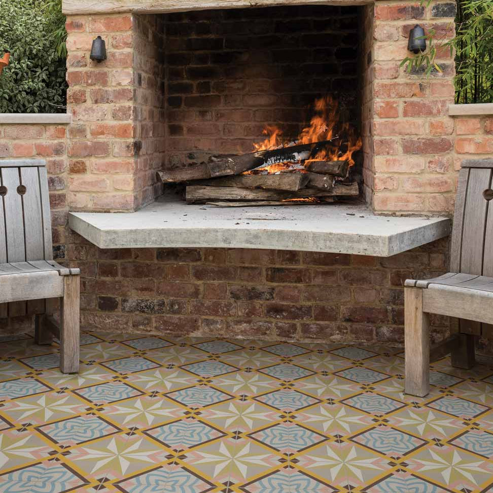 Image of Cabana Havana Pattern tile 20x20cm-Pattern tile-Ca Pietra-tile.co.uk