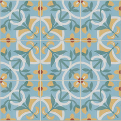 Cabana Sicily Patterned Porcelain Tile 20x20cm | Tile.co.uk