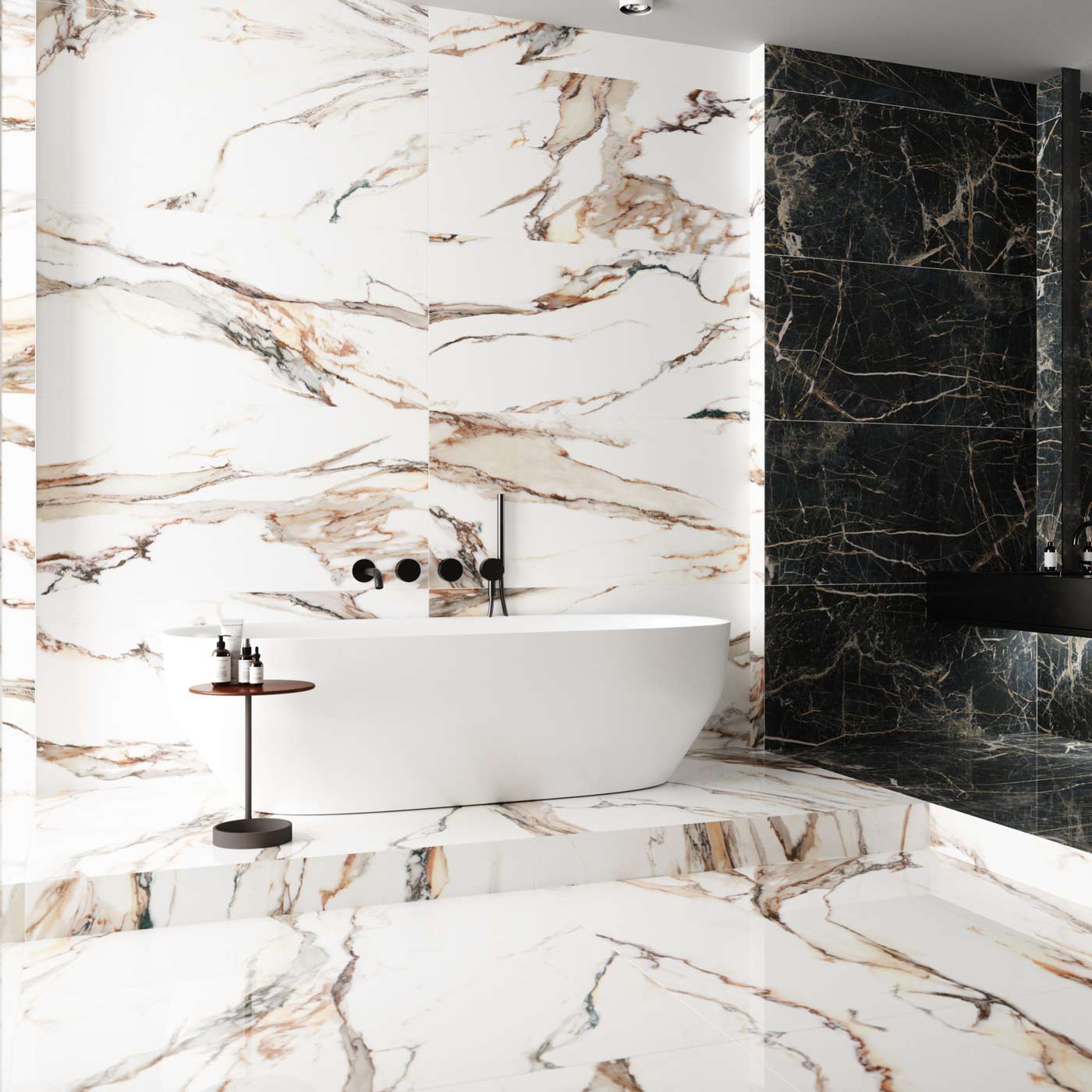 Image of Calacatta Gold Polished XL tile 60x120cm-Large format-Cerrad-tile.co.uk