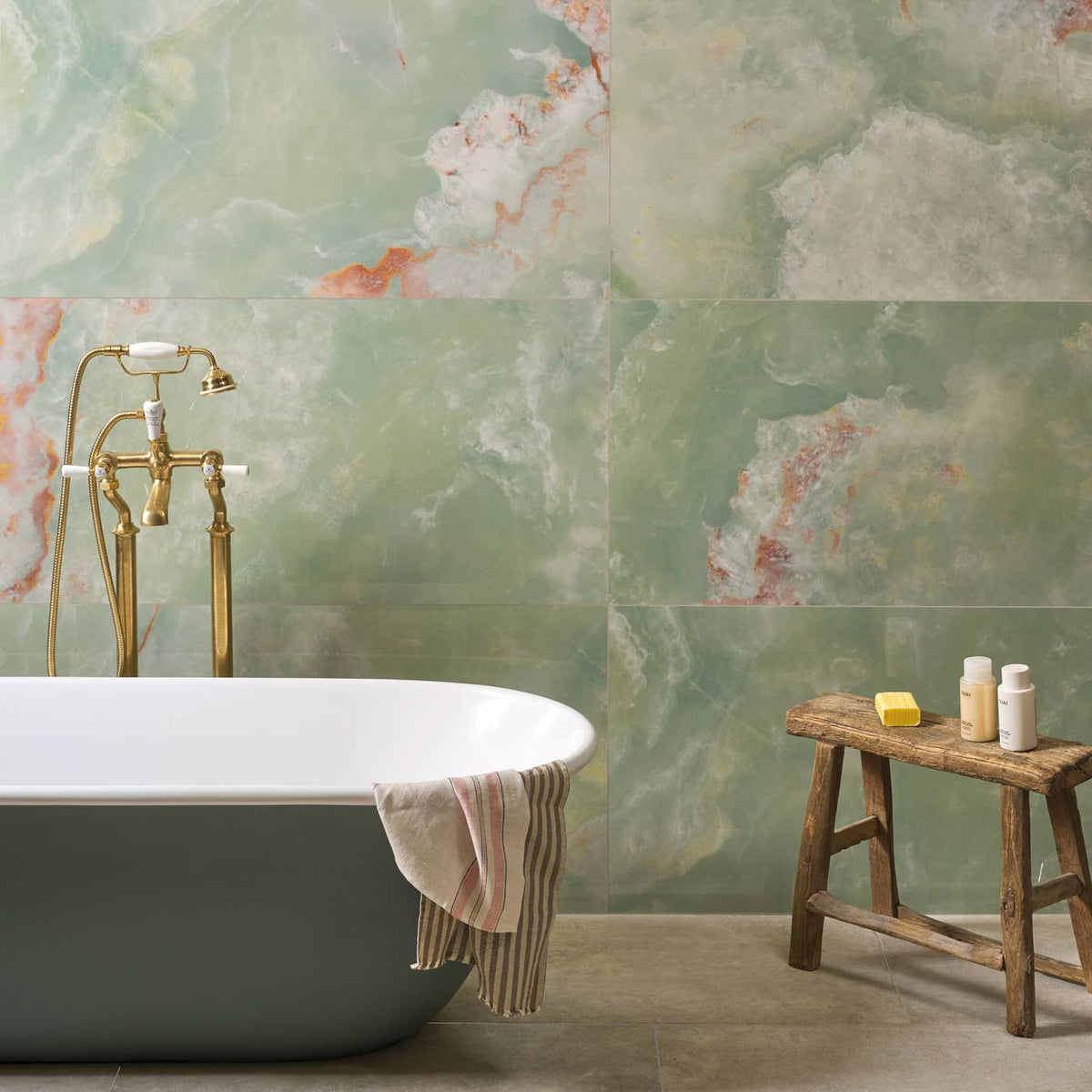 California Jade tile | 60x120cm Onyx Effect Tile — Tile.co.uk