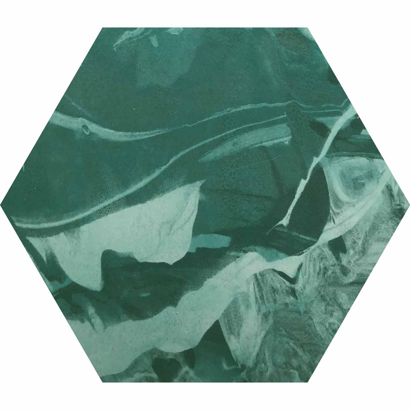 Image of Jungle Hexagon tile 21.5x24.5cm-Hexagon tile-Ca Pietra-tile.co.uk