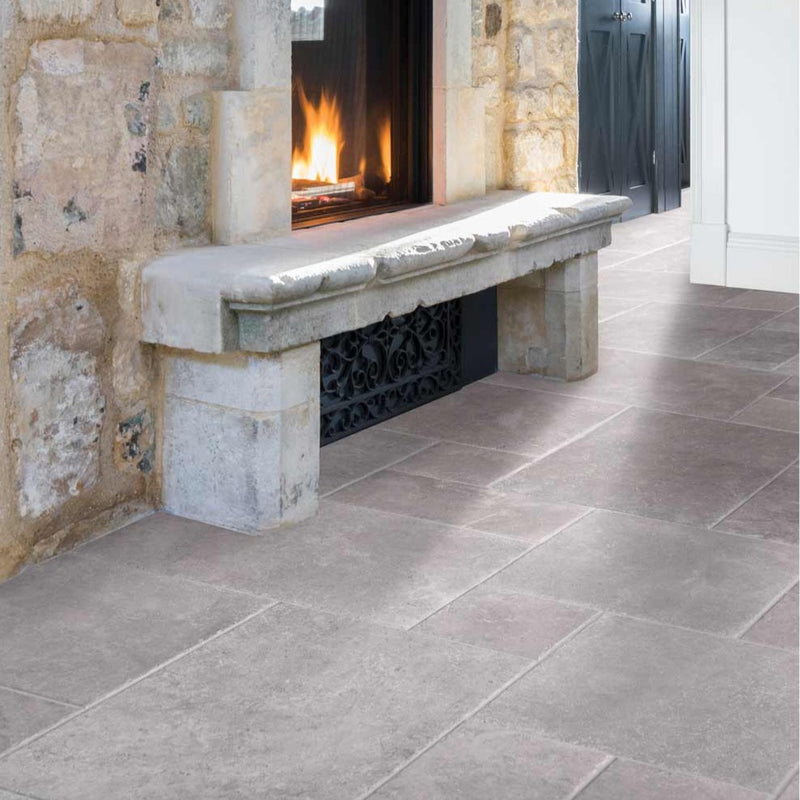 Image of Cotehele Grey Opus Pattern tile-Opus pattern-Ca Pietra-tile.co.uk