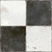 Chequer black & white floor tile 45x45cm-Ceramic floor tile-Peronda-tile.co.uk