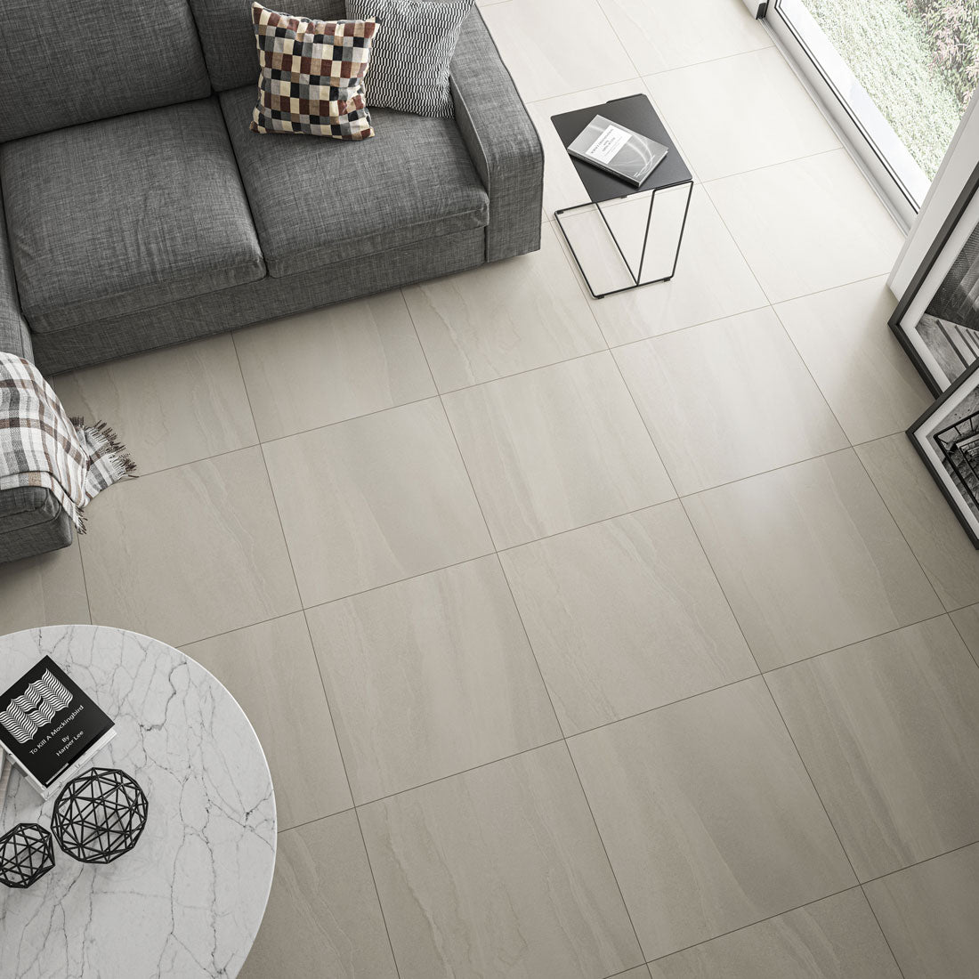 Dune White porcelain floor tile | 60x60cm GS-D7890 — Tile.co.uk