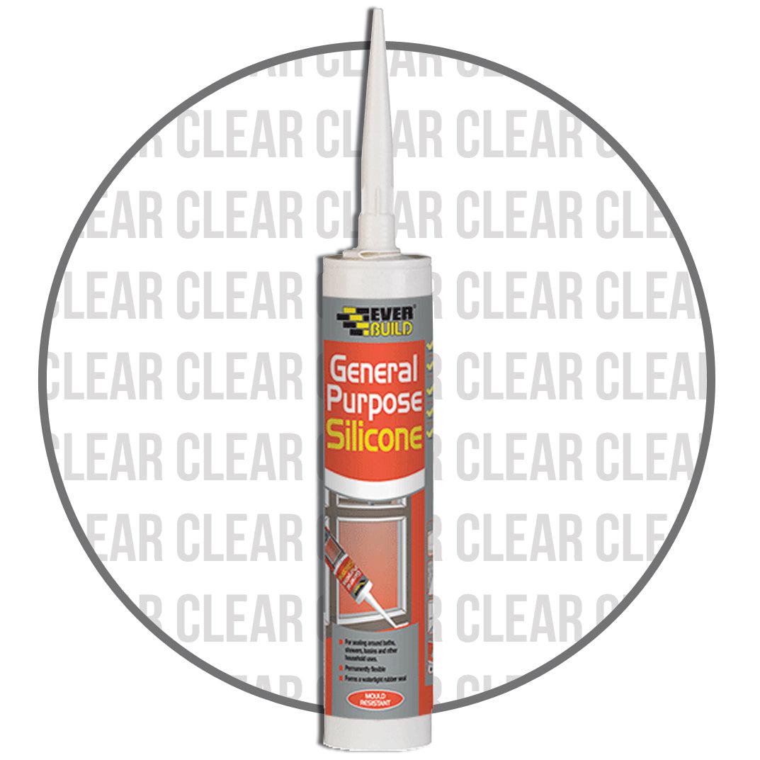 Image of Everbuild Silicone Clear-silicone-Everbuild-tile.co.uk