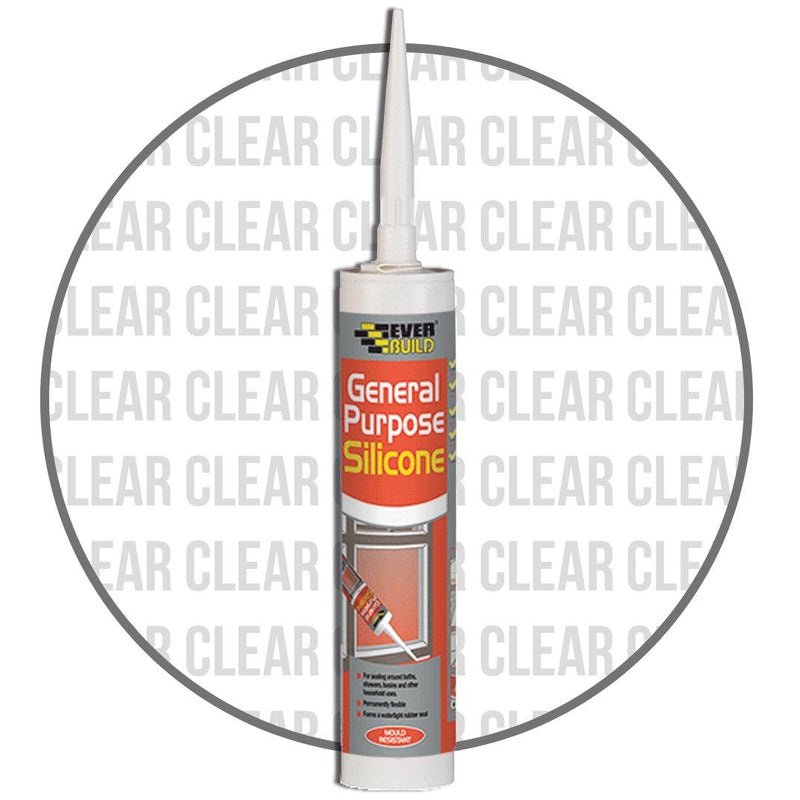 Image of Everbuild Silicone Clear-silicone-Everbuild-tile.co.uk