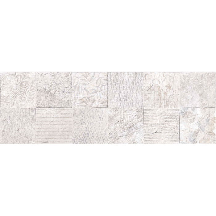 Fauna Ivory Decor Wall Tile 30x90cm-Ceramic wall tile-Keraben-tile.co.uk