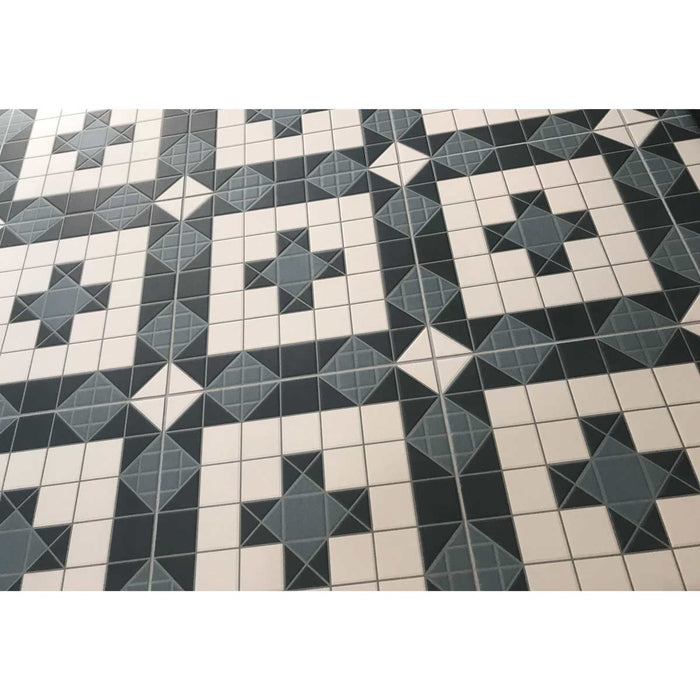 Harrogate Pattern floor tile 31.6x31.6cm-Pattern tile-Vives ceramica-tile.co.uk