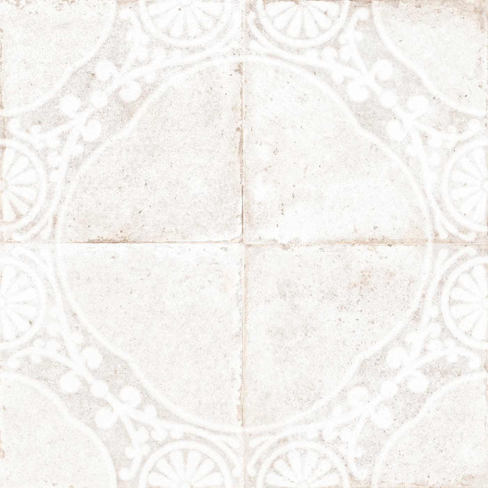 Sample 45x45cm Pretty White Floor Tile-sample-sample-tile.co.uk