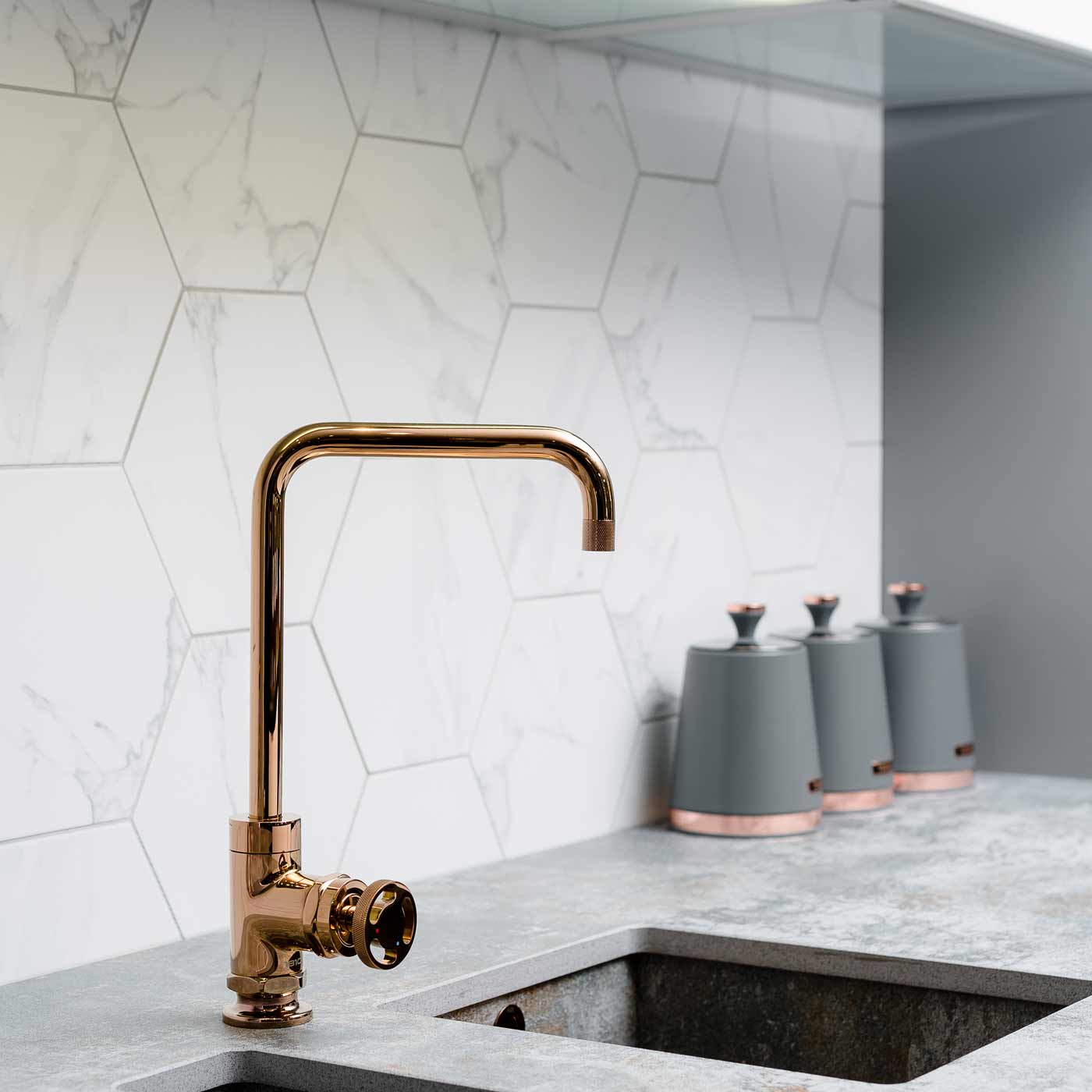 Image of Marble Hex Matt tile 22.5x25.9cm-Hexagon tile-Cerlat-tile.co.uk