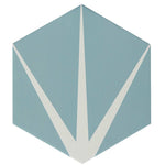 Lily Pad Pistachio tile | 20x23cm Pattern Effect Tile — Tile.co.uk