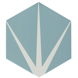 Lily Pad Pistachio tile | 20x23cm Pattern Effect Tile — Tile.co.uk