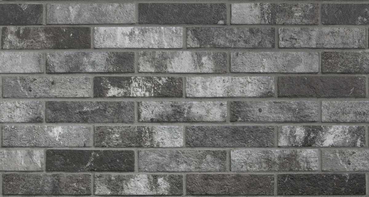 Sample 6x25cm London Brick Slip Charcoal tile-sample-sample-tile.co.uk