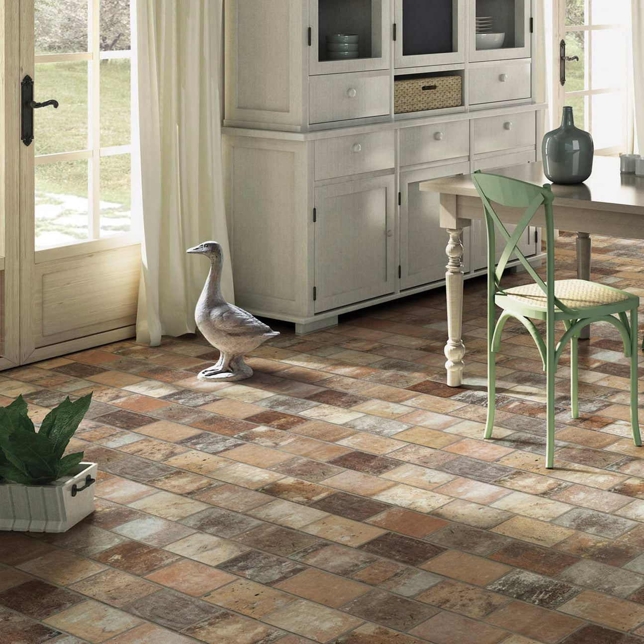 London Brick Multicolour tile | 6x25cm brick slip — Tile.co.uk