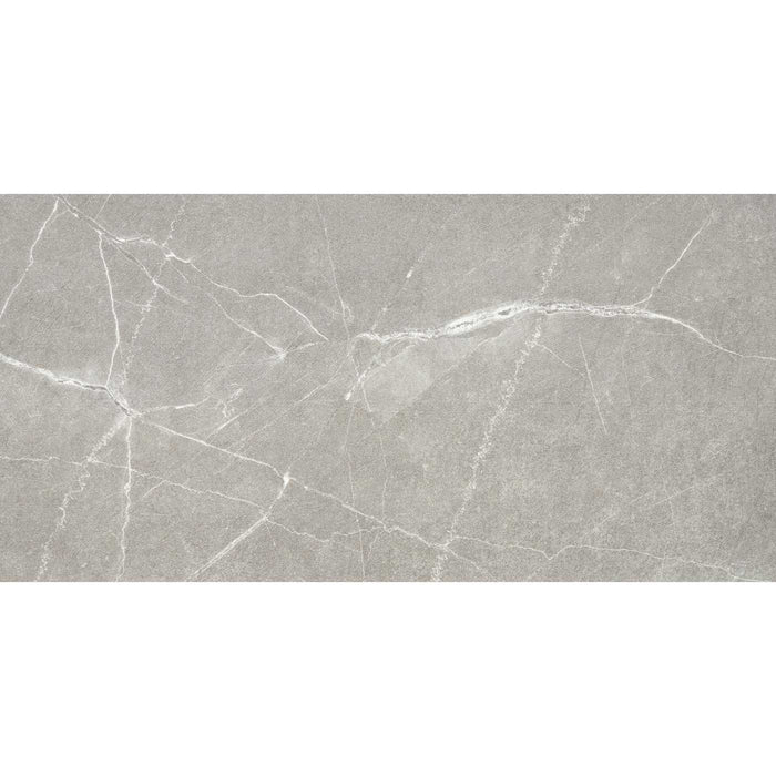 Peruvian Grey Peru Grey Porcelain Tile | 30x60cm Stone effect Tiles — Tile.co.uk