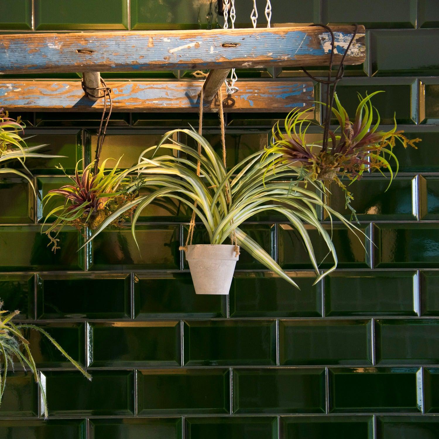 Image of Metro Victorian Green Bevelled Brick tile 10x20cm-Brick style tiles-Fabresa-tile.co.uk