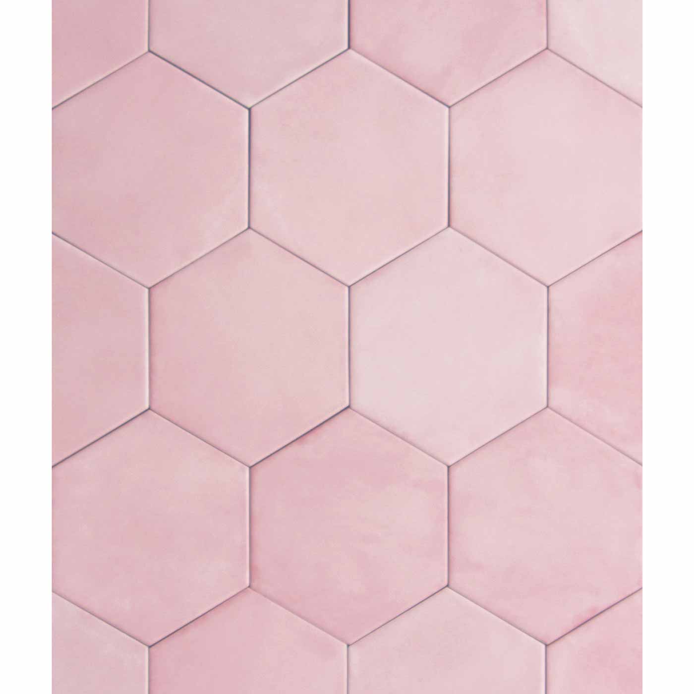 Image of Medina Hexagon Rosa tile 14x16cm-Hexagon tile-Ca Pietra-tile.co.uk