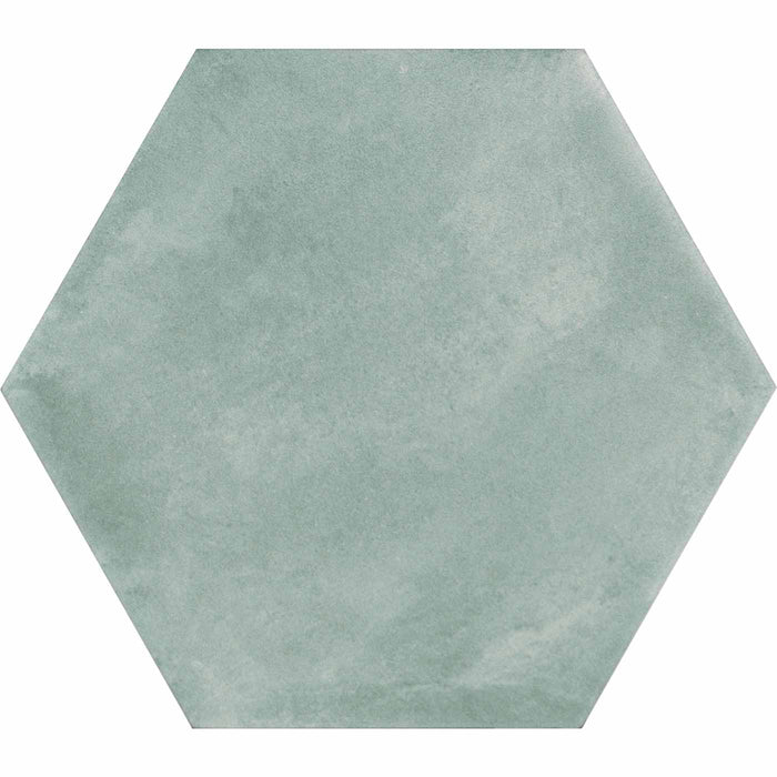 Sample Swatch Medina Hexagon Salvia tile-sample-sample-tile.co.uk